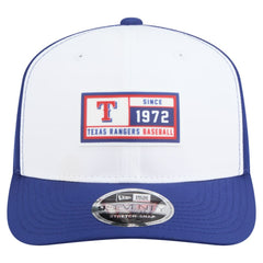 Texas Rangers Established Patch 9SEVENTY Adjustable Hat White/Royal | New Era