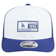 Los Angeles Dodgers Established Patch 9SEVENTY Adjustable Hat White/Royal | New Era