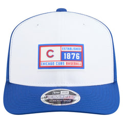 Chicago Cubs Established Patch 9SEVENTY Adjustable Hat White/Royal | New Era