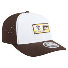 San Diego Padres Established Patch 9SEVENTY Adjustable Hat White/Brown | New Era