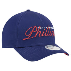 Philadelphia Phillies Women's Metallic A-Frame 9FORTY Adjustable Hat Royal | New Era