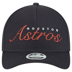 Houston Astros Women's Metallic A-Frame 9FORTY Adjustable Hat Navy | New Era