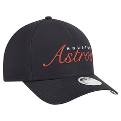 Houston Astros Women's Metallic A-Frame 9FORTY Adjustable Hat Navy | New Era