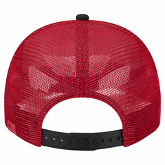 Cincinnati Reds Banner A-Frame 9FIFTY Trucker Snapback Hat Cream/Red | New Era