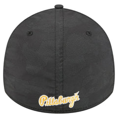 Pittsburgh Pirates Tonal Camo 39THIRTY Flex Hat Black | New Era
