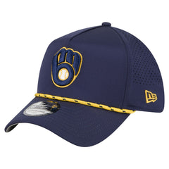 Milwaukee Brewers 39THIRTY A-Frame Perforated Flex Hat Navy | New Era