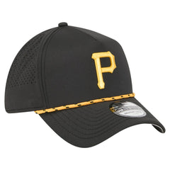 Pittsburgh Pirates 39THIRTY A-Frame Perforated Flex Hat Black | New Era
