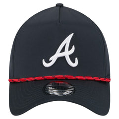 Atlanta Braves 39THIRTY A-Frame Perforated Flex Hat Navy | New Era