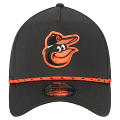 Baltimore Orioles 39THIRTY A-Frame Perforated Flex Hat Black | New Era