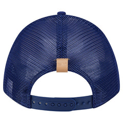 Los Angeles Dodgers Text A-Frame Trucker 9FORTY Hat Stone/Royal | New Era