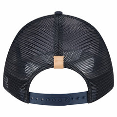 New York Yankees Text A-Frame Trucker 9FORTY Hat Stone/Navy | New Era