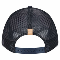Detroit Tigers Text A-Frame Trucker 9FORTY Hat Stone/Navy | New Era