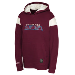 Colorado Avalanche Youth Thermal Lightweight Pullover Hoodie Burgundy