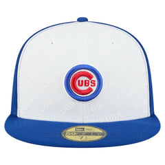 Chicago Cubs Repeat 59FIFTY Fitted Hat White/Royal | New Era