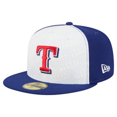 Texas Rangers Repeat 59FIFTY Fitted Hat White/Royal | New Era