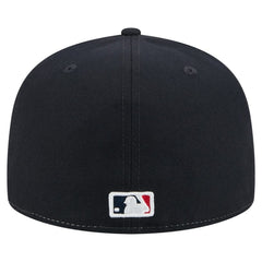 Atlanta Braves Repeat 59FIFTY Fitted Hat White/Navy | New Era