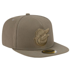 Baltimore Orioles Color Pack A-Frame 59FIFTY Fitted Hat Olive | New Era