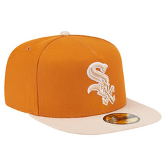 Chicago White Sox Two-Tone Color Pack A-Frame 59FIFTY Fitted Hat Orange/Light Beige | New Era