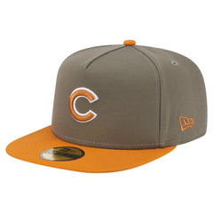 Chicago Cubs Two-Tone Color Pack A-Frame 59FIFTY Fitted Hat Olive/Orange | New Era
