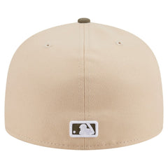 Baltimore Orioles Two-Tone Color Pack A-Frame 59FIFTY Fitted Hat Light Beige/Olive | New Era