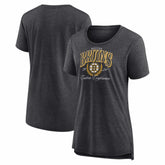 Boston Bruins Women's Reign Supreme Tri-Blend T-Shirt Gray