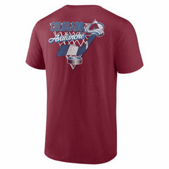 Colorado Avalanche Net Slap T-Shirt Burgundy