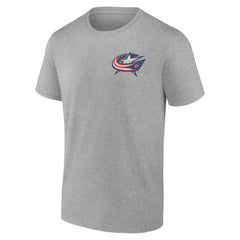 Columbus Blue Jackets Glory Skates T-Shirt Heather Gray