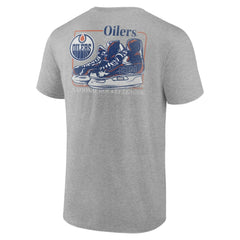 Edmonton Oilers Glory Skates T-Shirt Heather Gray