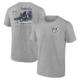 Nashville Predators Glory Skates T-Shirt Heather Gray