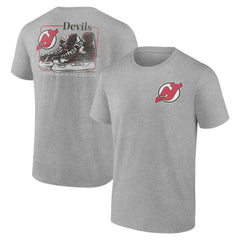 New Jersey Devils Glory Skates T-Shirt Heather Gray