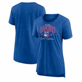 New York Rangers Women's Reign Supreme Tri-Blend T-Shirt Blue