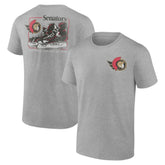 Ottawa Senators Glory Skates T-Shirt Heather Gray