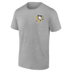 Pittsburgh Penguins Glory Skates T-Shirt Heather Gray