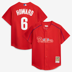 Ryan Howard Philadelphia Phillies Cooperstown Collection Batting Practice Jersey?- Red