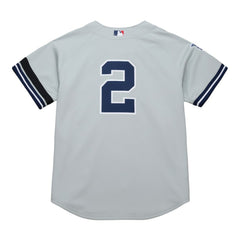 Derek Jeter New York Yankees Cooperstown Collection 2000 World Series Authentic Jersey - Gray