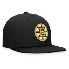 Boston Bruins Fanatics Primary Logo Snapback Hat Black