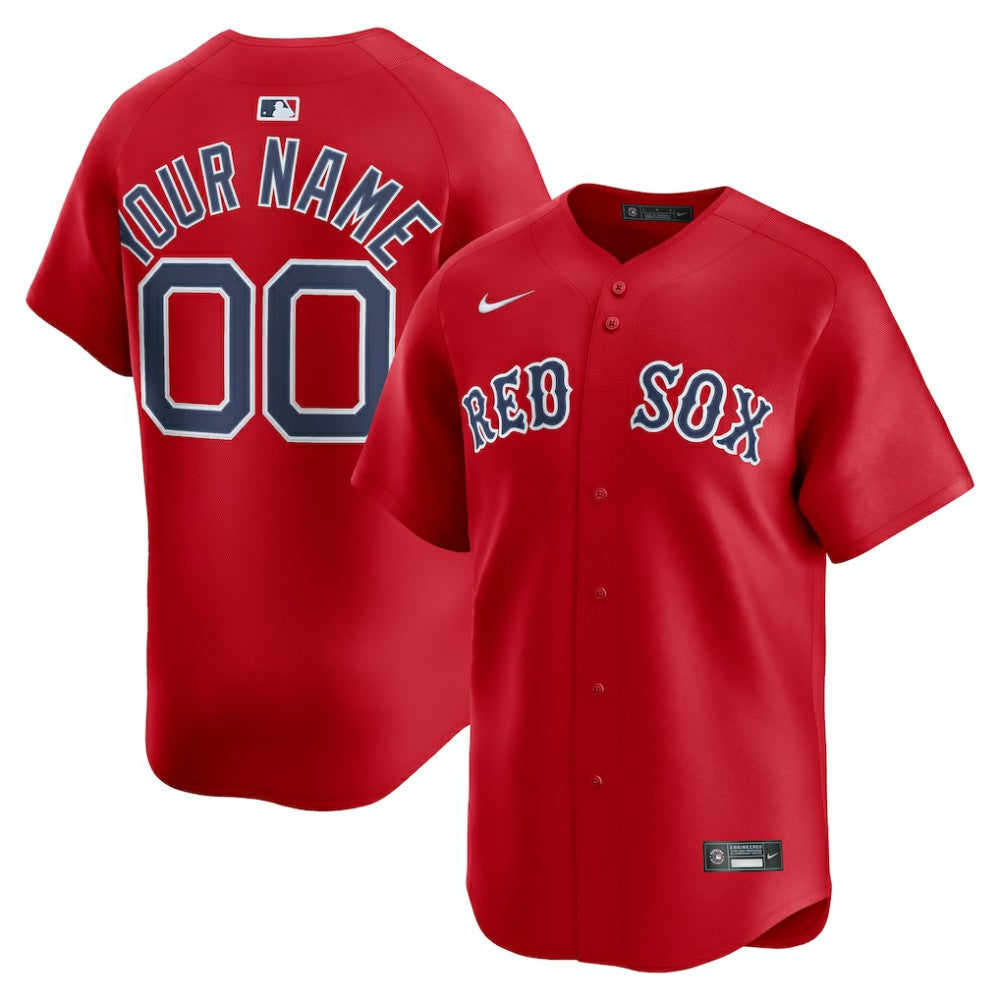 Boston Red Sox Alternate Limited Custom Jersey - Red