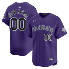 Colorado Rockies Alternate Limited Custom Jersey - Purple