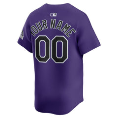 Colorado Rockies Alternate Limited Custom Jersey - Purple