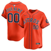 Houston Astros Alternate Limited Custom Jersey - Orange