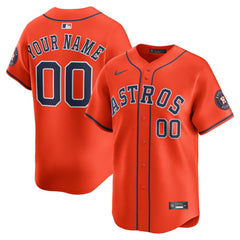 Houston Astros Alternate Limited Custom Jersey - Orange