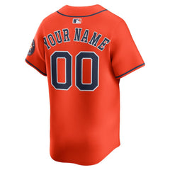 Houston Astros Alternate Limited Custom Jersey - Orange