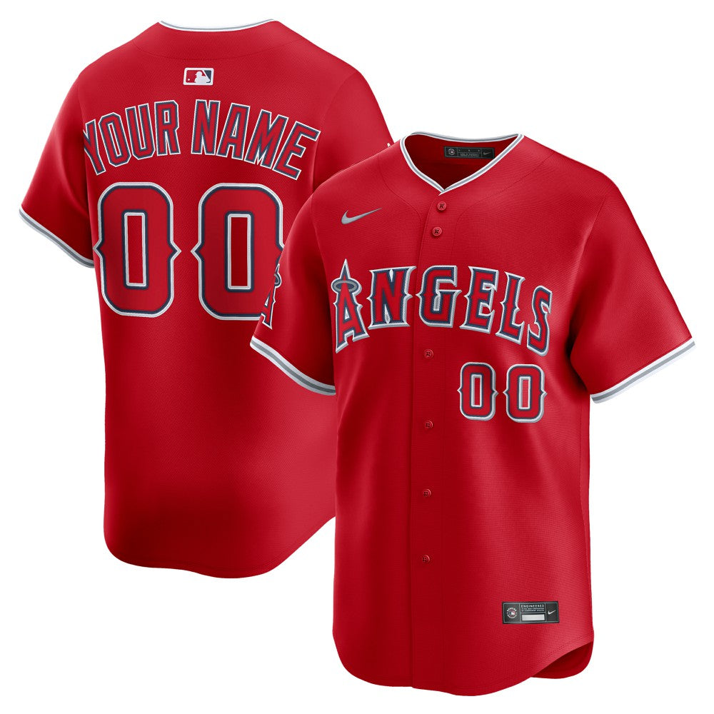 Los Angeles Angels Alternate Limited Custom Jersey - Red