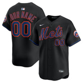 New York Mets Alternate Limited Custom Jersey - Black