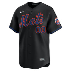 New York Mets Alternate Limited Custom Jersey - Black