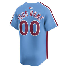 Philadelphia Phillies Alternate Limited Custom Jersey - Light Blue