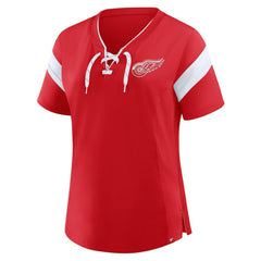 Detroit Red Wings Fanatics Women's Offside Athena T-Shirt Red