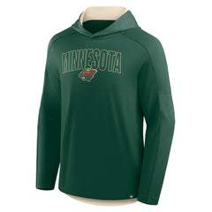 Minnesota Wild Fanatics Penalty Shot Long Sleeve Hoodie T-Shirt Green