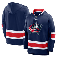 Columbus Blue Jackets Fanatics Prime Time Fleece Hoodie Navy