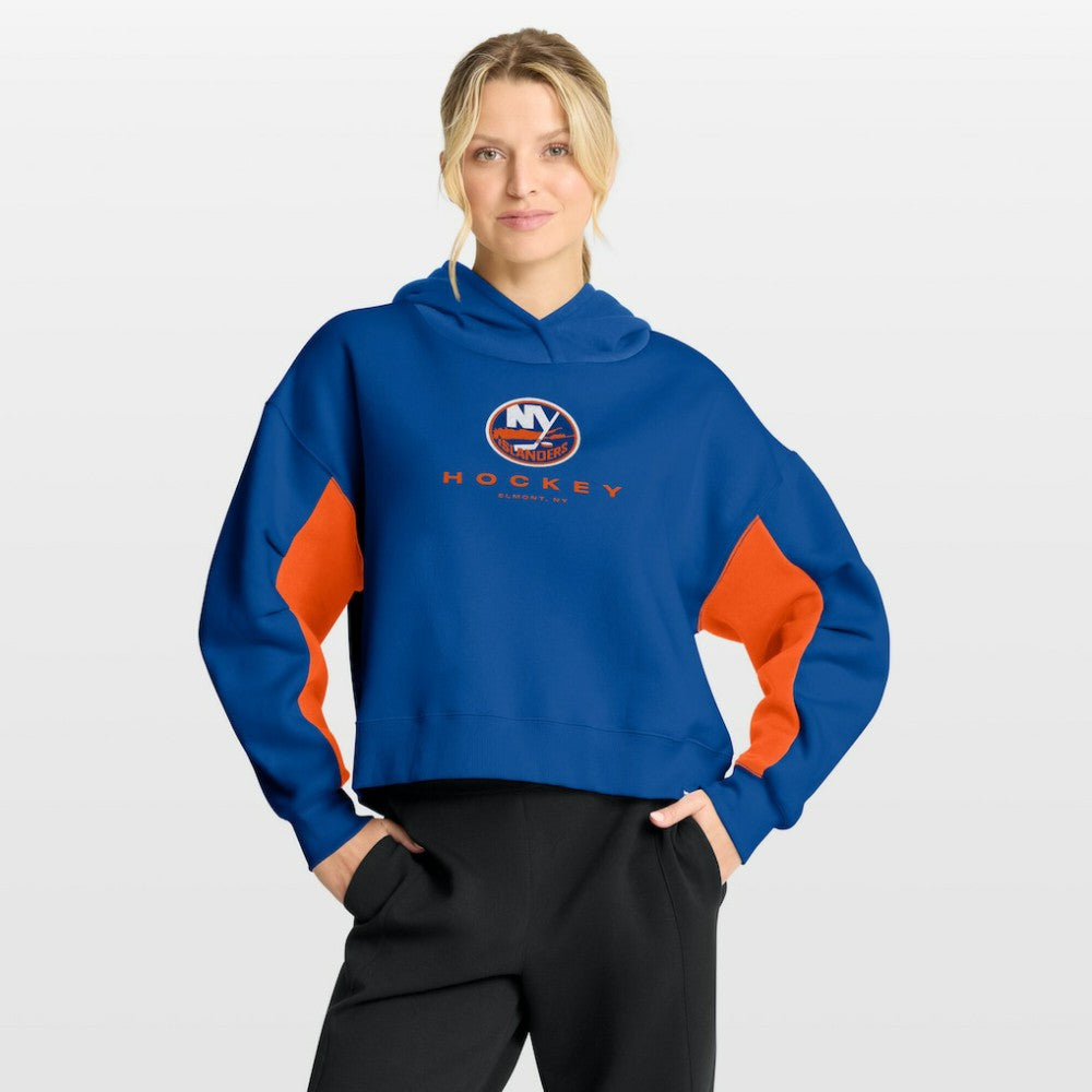 New York Islanders Fanatics Women's Back Check Boxy Hoodie Royal